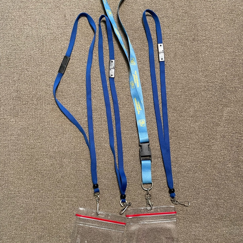 Bundle of Four (4) Blue Landyards
